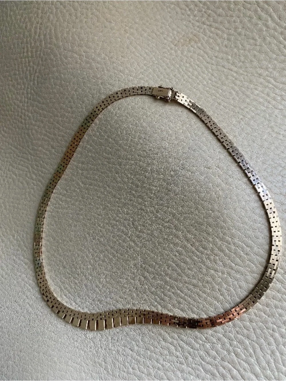 Danish vintage, 14K gold, 16.5 inch length necklace, a substantial 30 grams!